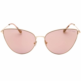 Tom Ford Ft1005 28Z Anais 02 Rose Gold Sunglasses