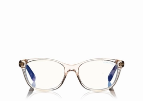 Tom Ford FT5638-B 072 50 Blue Block Soft Square Women Opticals