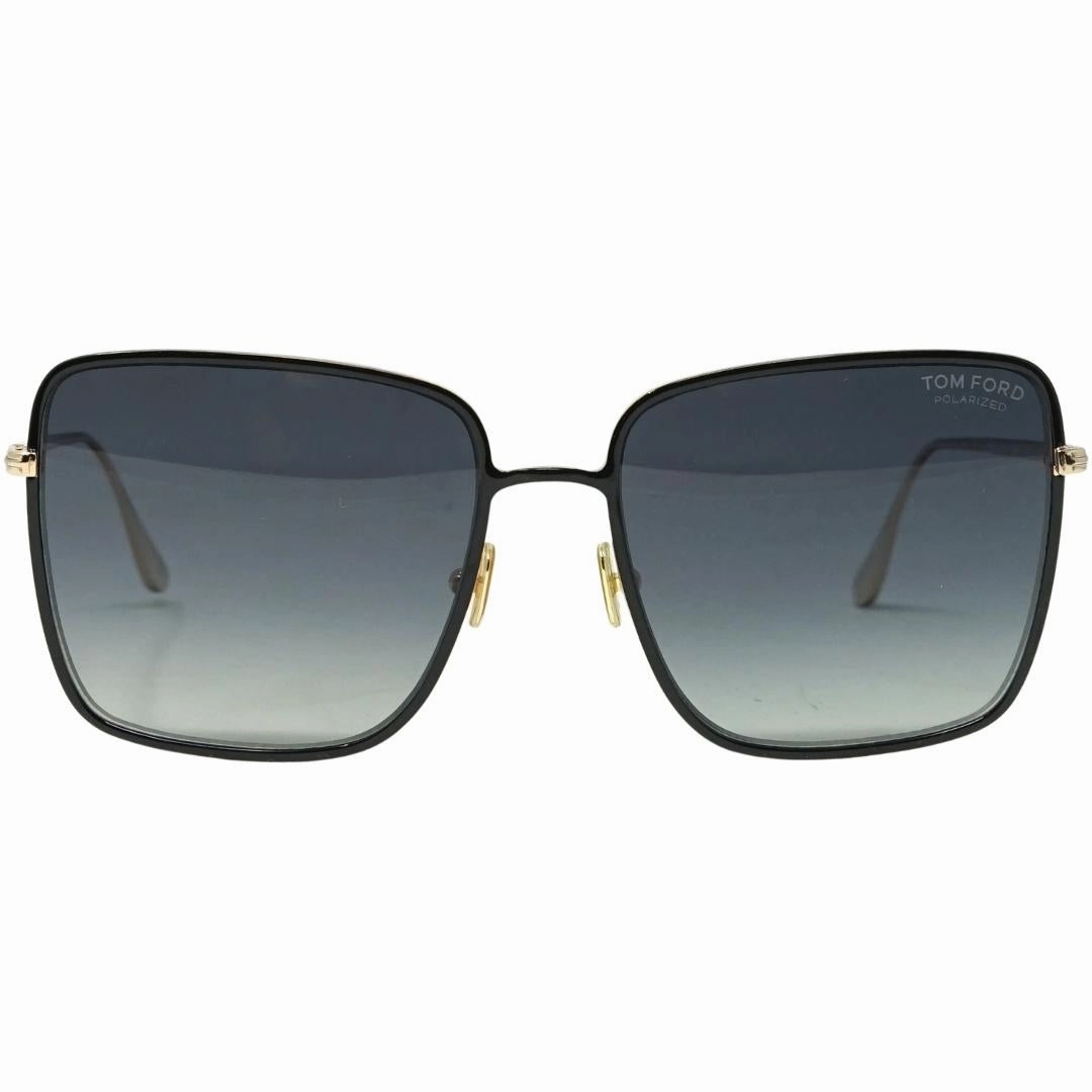 Tom Ford Heather Gold Arms Black Sunglasses