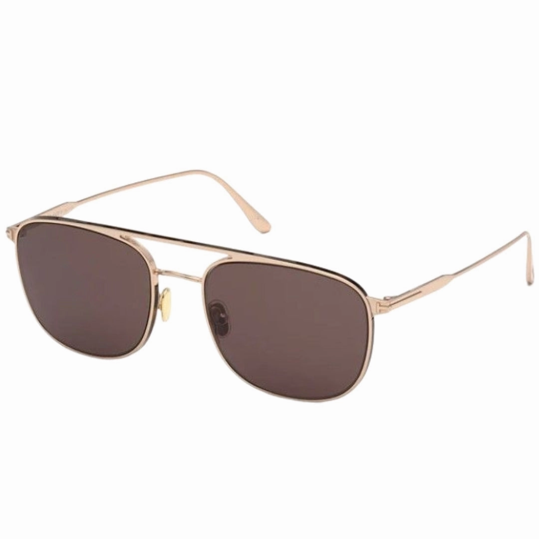 Tom Ford Jake Brown Lens Shiny Rose Gold Sunglasses