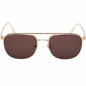 Tom Ford Jake Brown Lens Shiny Rose Gold Sunglasses