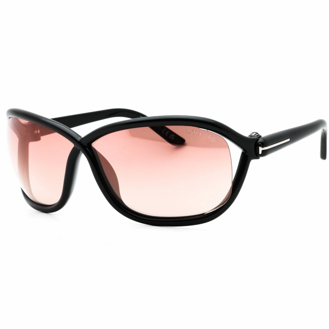 Tom Ford Mirror Velvet Lens Shiny Black Sunglasses