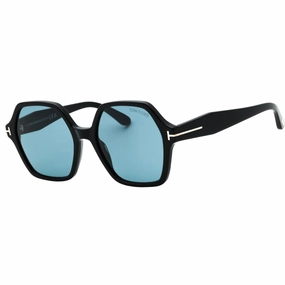 Tom Ford Romy Smoke Hex Lens Shiny Black Sunglasses