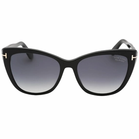 Tom Ford Smoke Polarized Lens Shiny Black Sunglasses