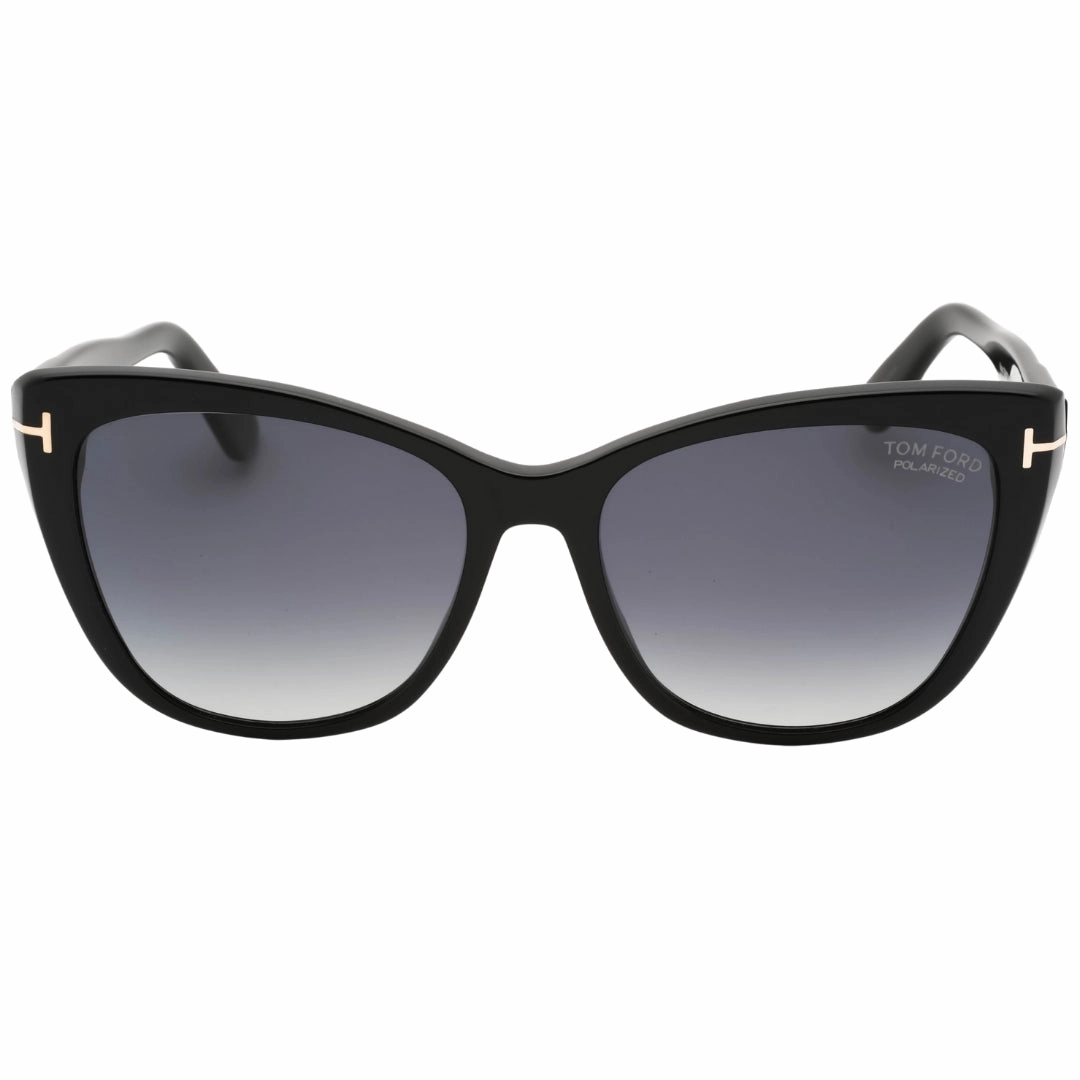 Tom Ford Smoke Polarized Lens Shiny Black Sunglasses