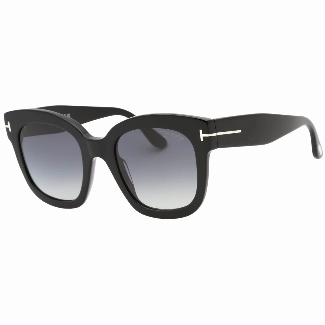 Tom Ford Smoke Polarized Lensed Shiny Black Sunglasses