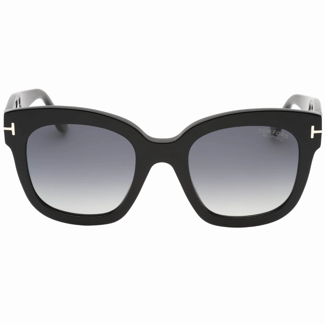 Tom Ford Smoke Polarized Lensed Shiny Black Sunglasses