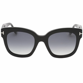 Tom Ford Smoke Polarized Lensed Shiny Black Sunglasses