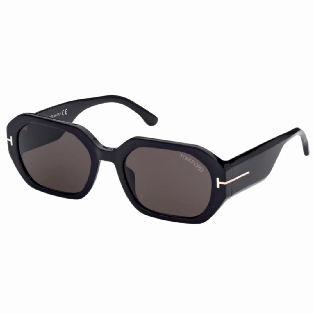 Tom Ford Veronique Smoke Lens Shiny Black Sunglasses