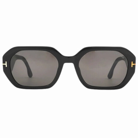 Tom Ford Veronique Smoke Lens Shiny Black Sunglasses