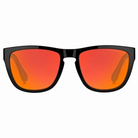 Tommy Hilfiger Bright Orange Lens Matte Black Sunglasses