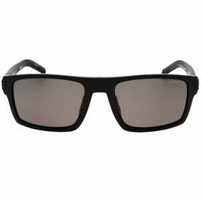 Tommy Hilfiger Grey PZ Lens Matte Black Polarized Sunglasses