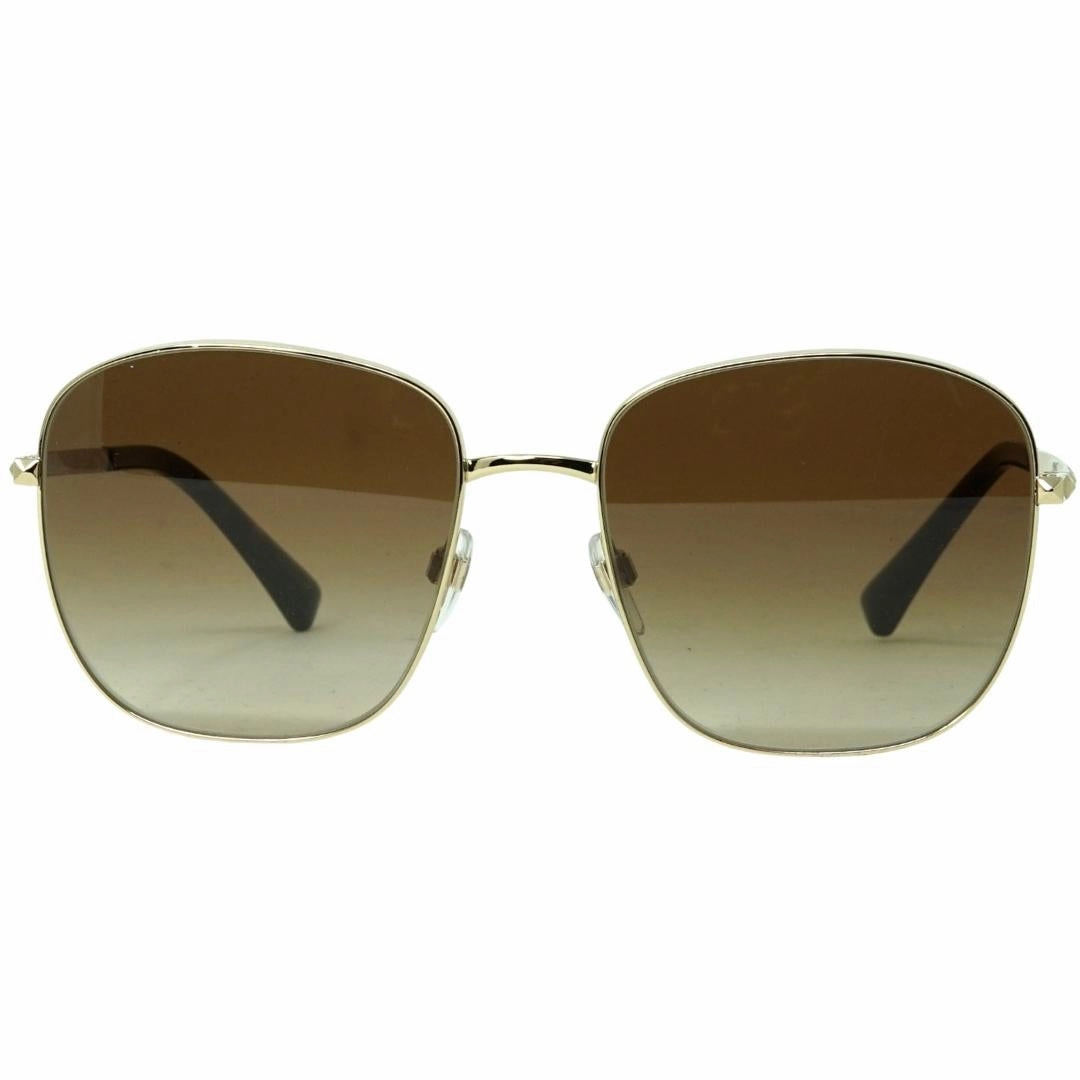 Valentino Garavani Va2046 306713 Brand Stud Gold Sunglasses